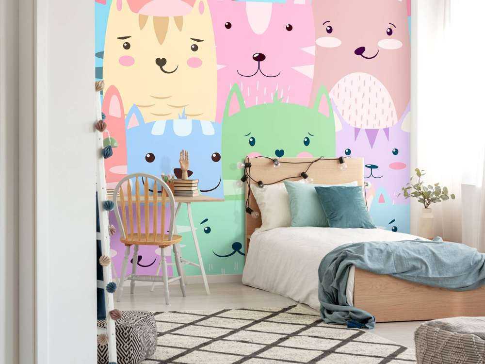 Colorful cats