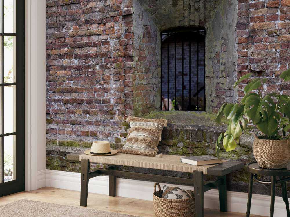 Recess in old wall