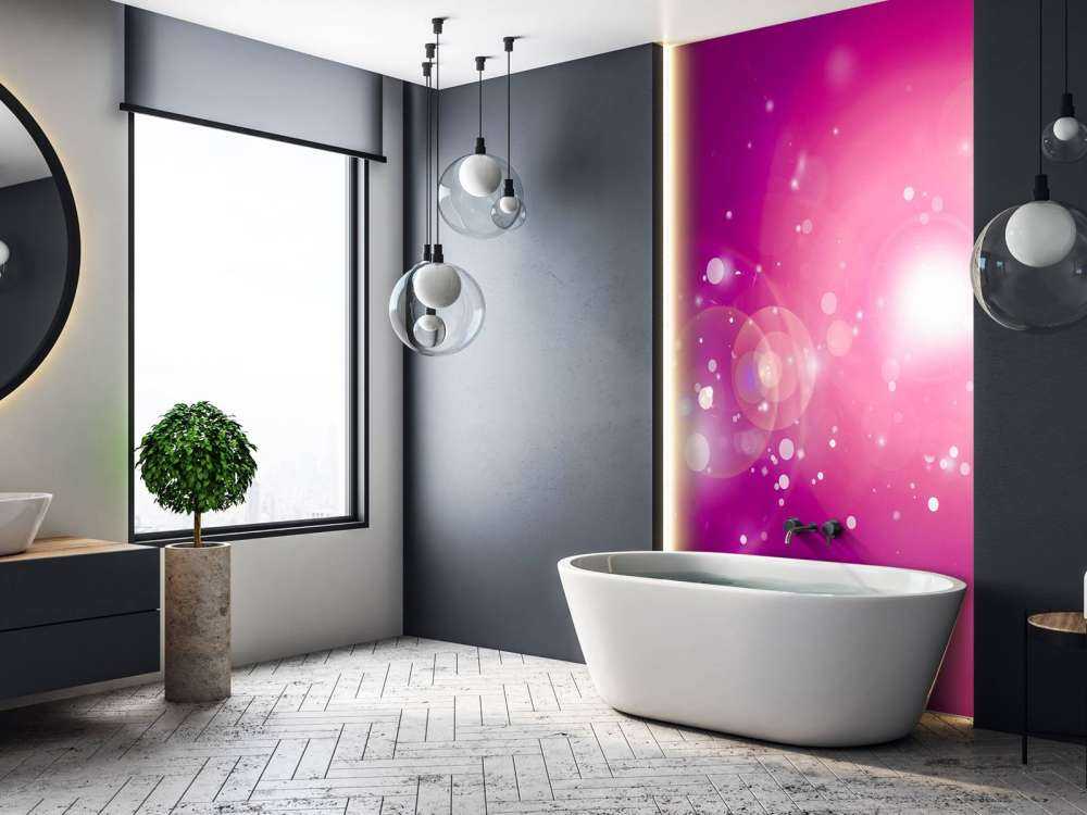 Pink glitter light
