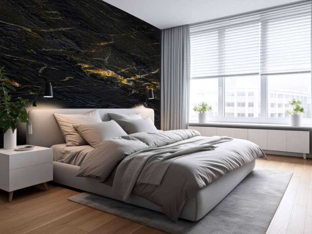 Dark blue marble