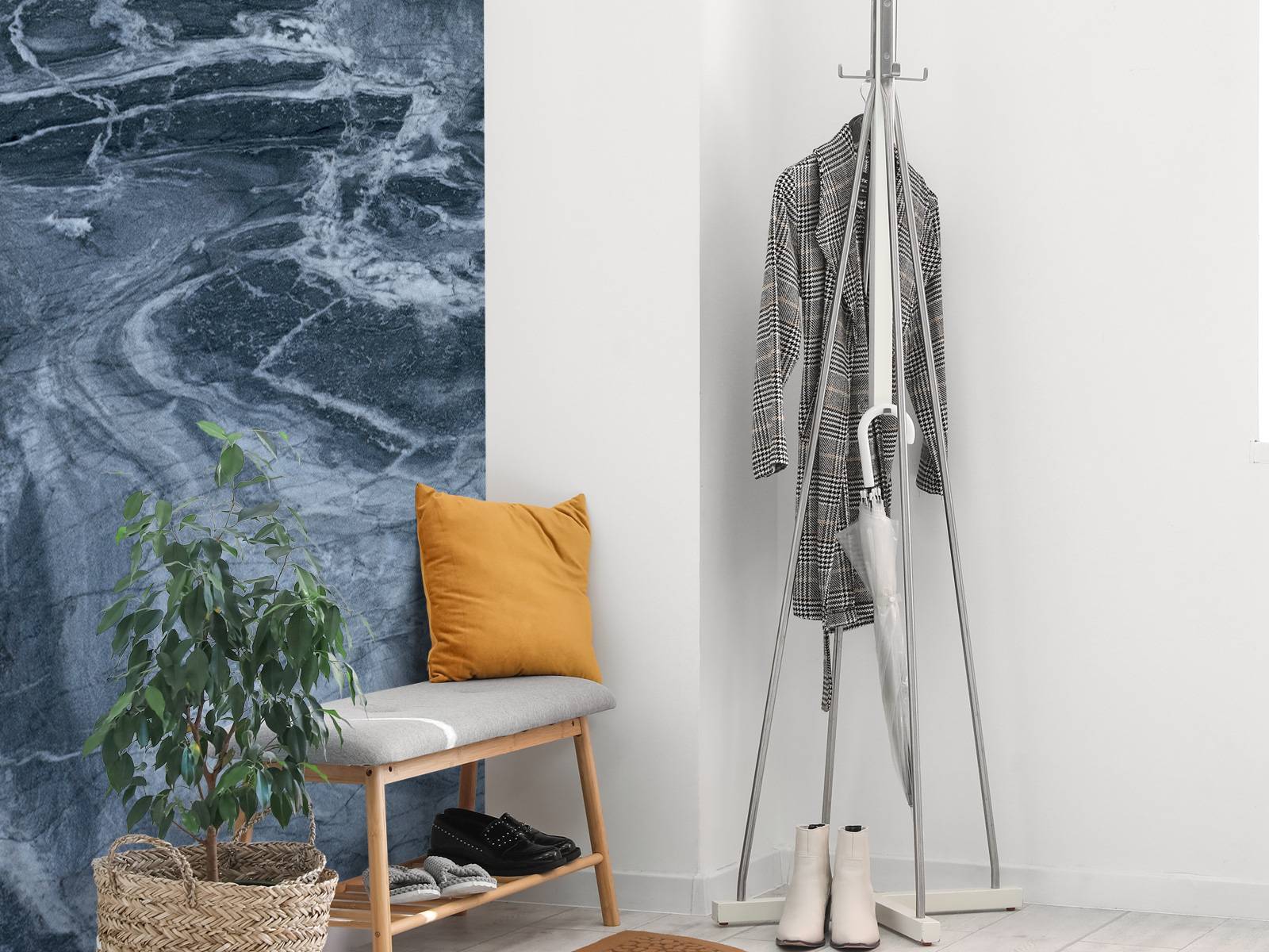 Marble with blue tone