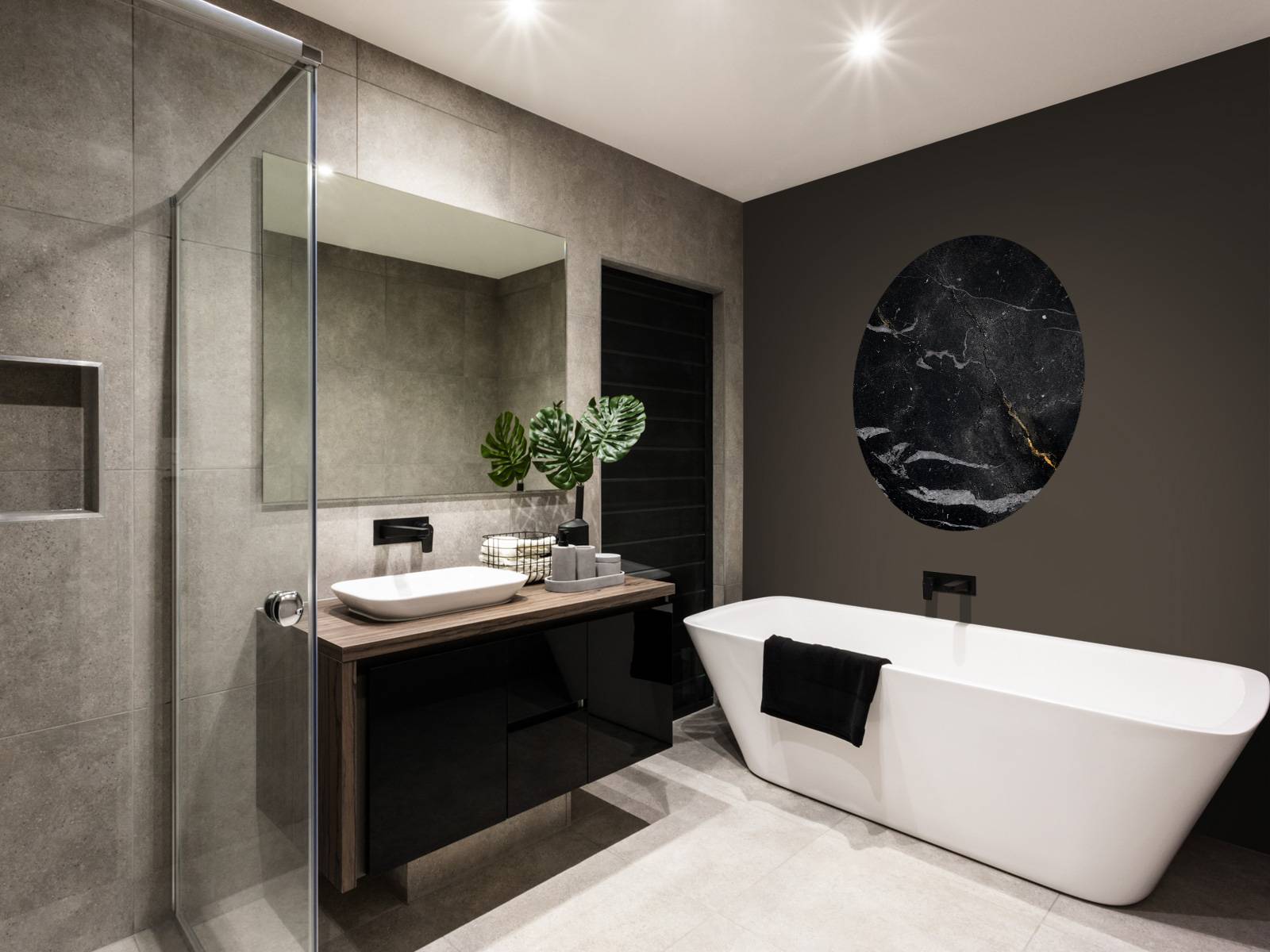 Classic dark marble