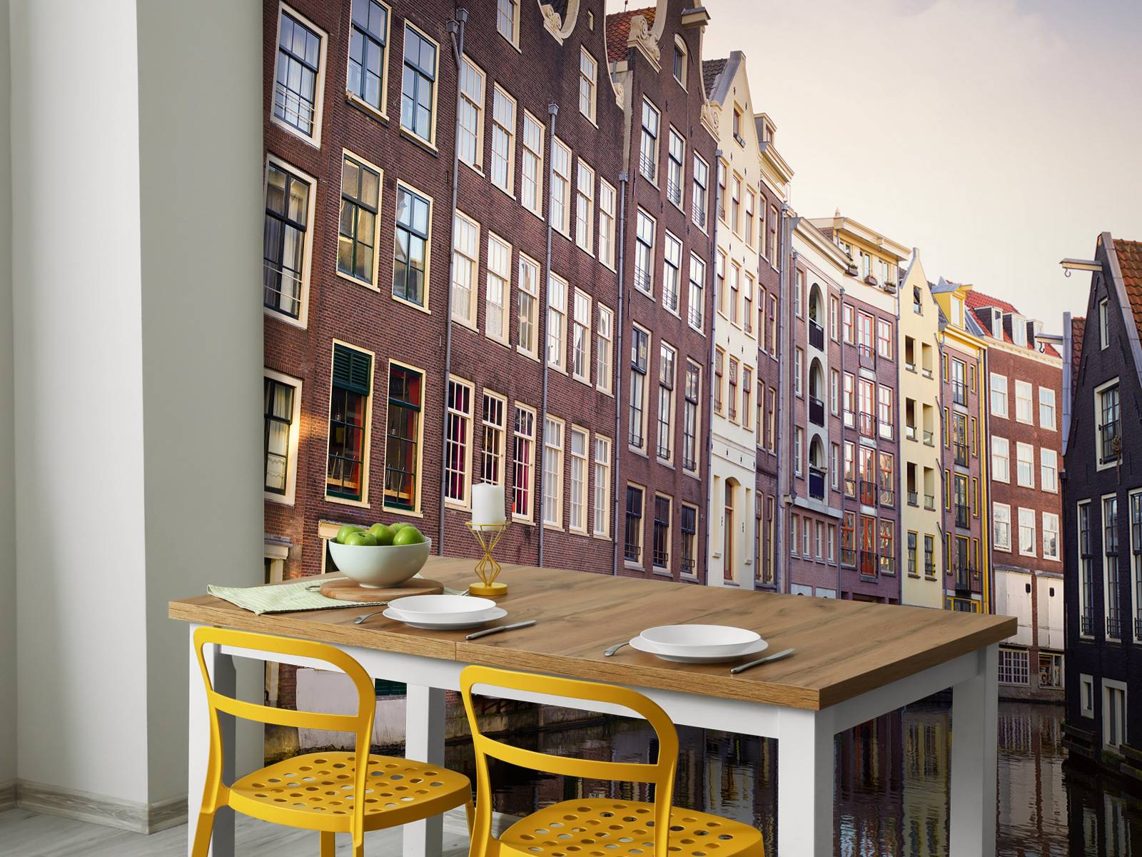 Amsterdam houses on the canal