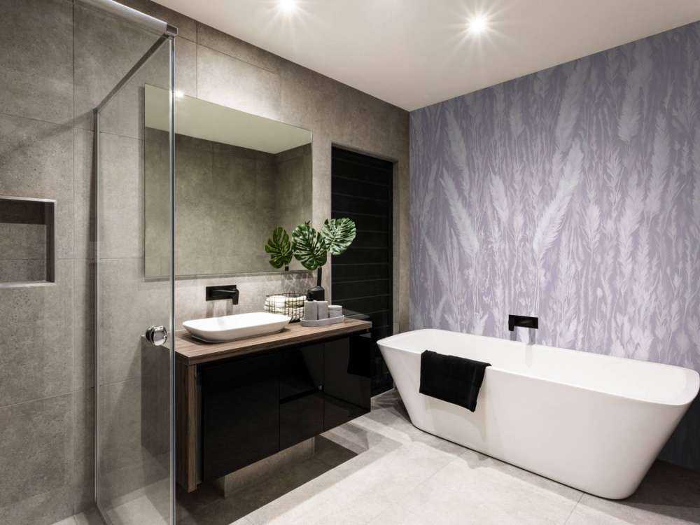 Wall of field grasses - purple