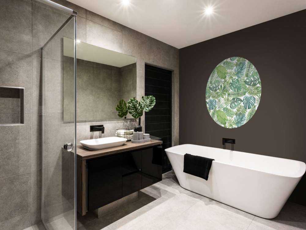 Tropical watercolour leaves