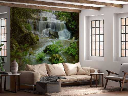Flowing waterfall