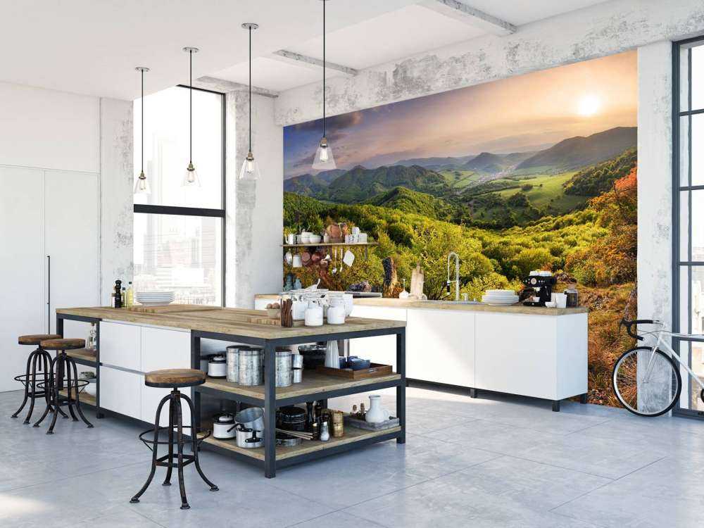 Mountain landscape in spring