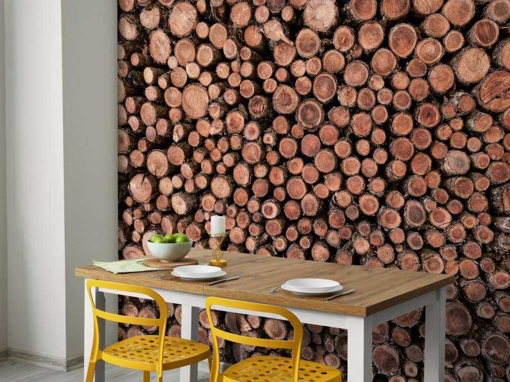 Large pile of logs