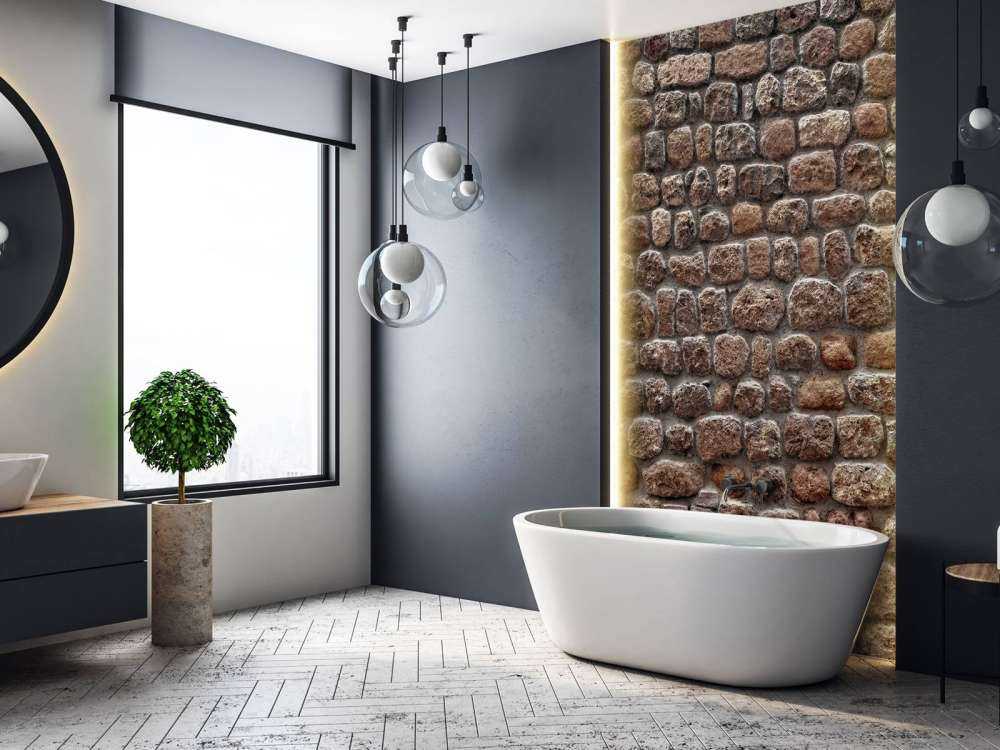 Wall with large stones