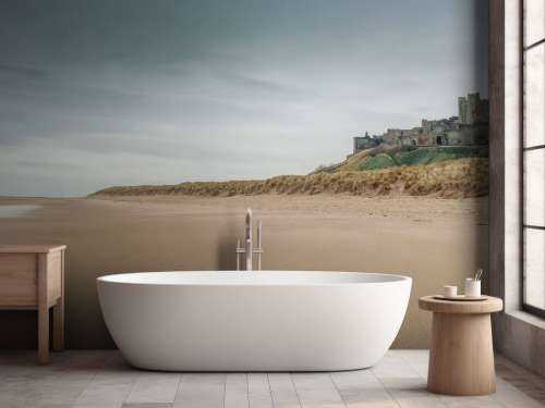 Bamburgh Castle, Northumberland coast line