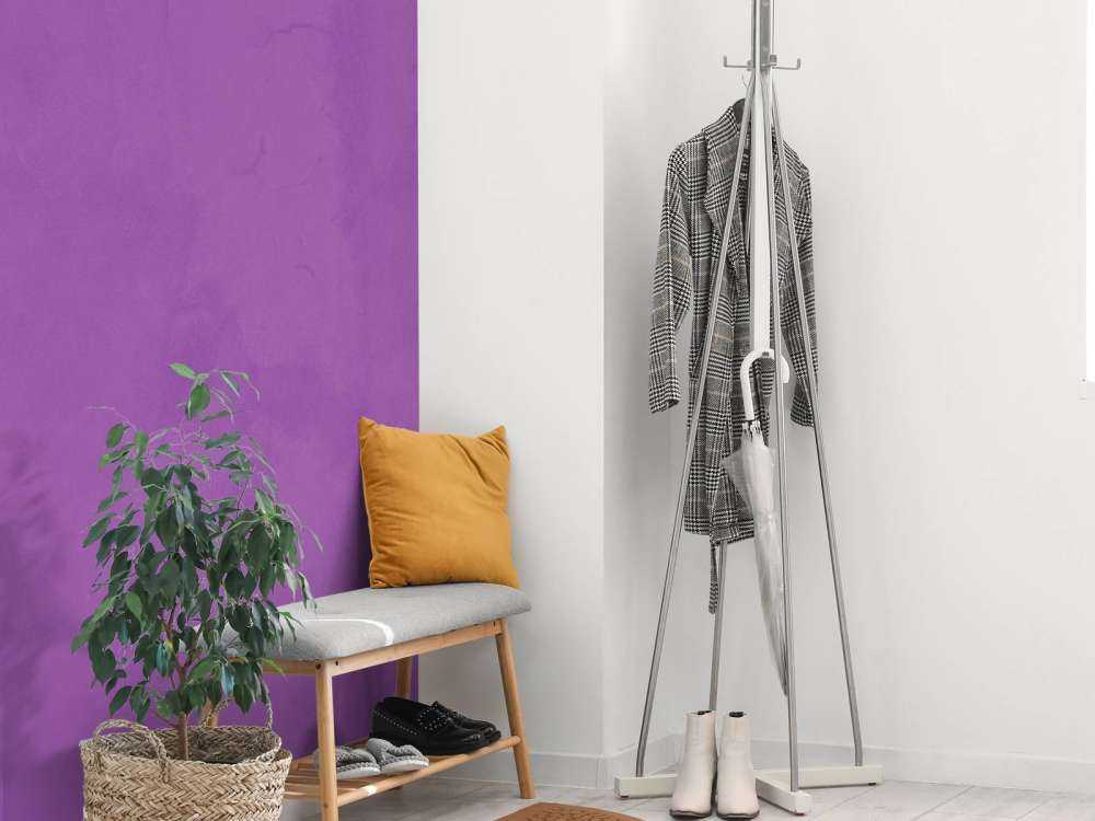 Violet purple concrete