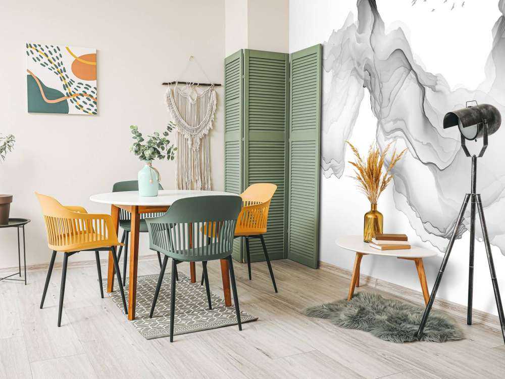 Abstracte waterverf bergen