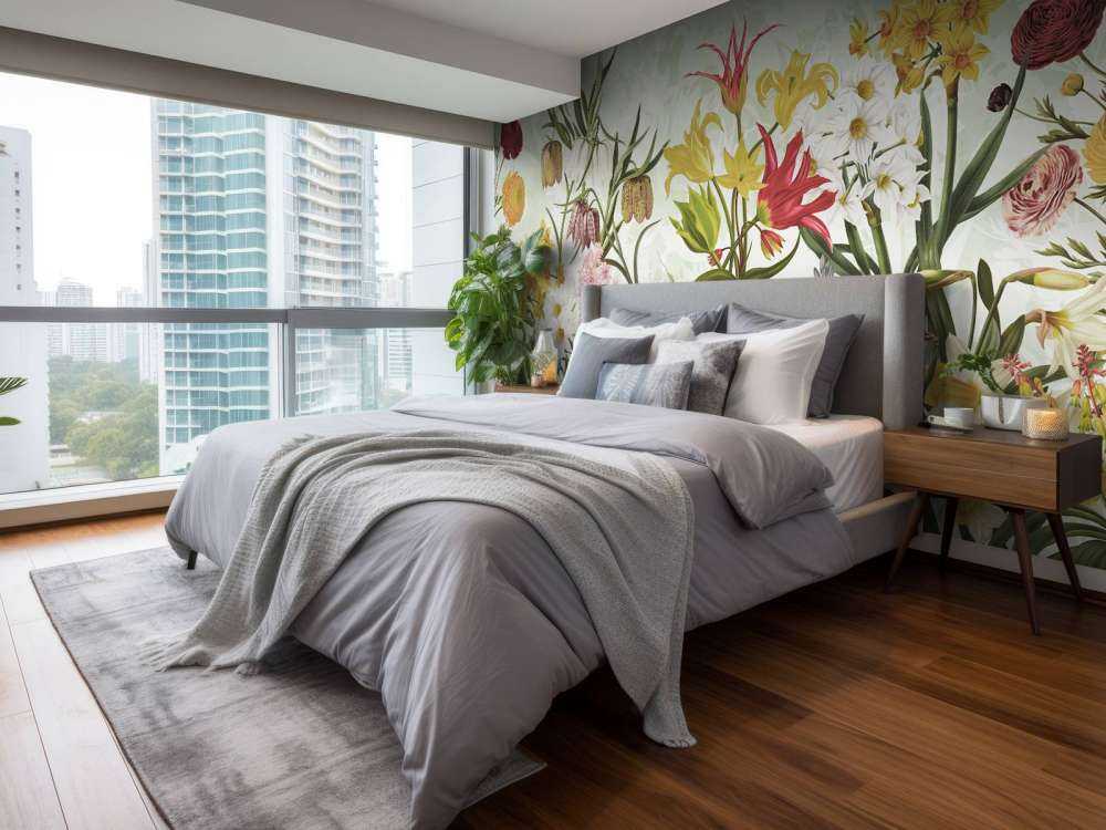 Spring Flowers - Fresh Mint Green