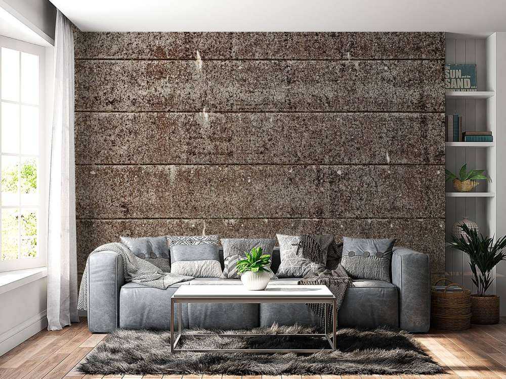 Oude betonnen damwand