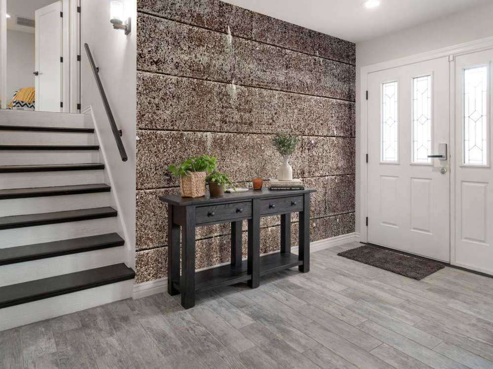 Oude betonnen damwand