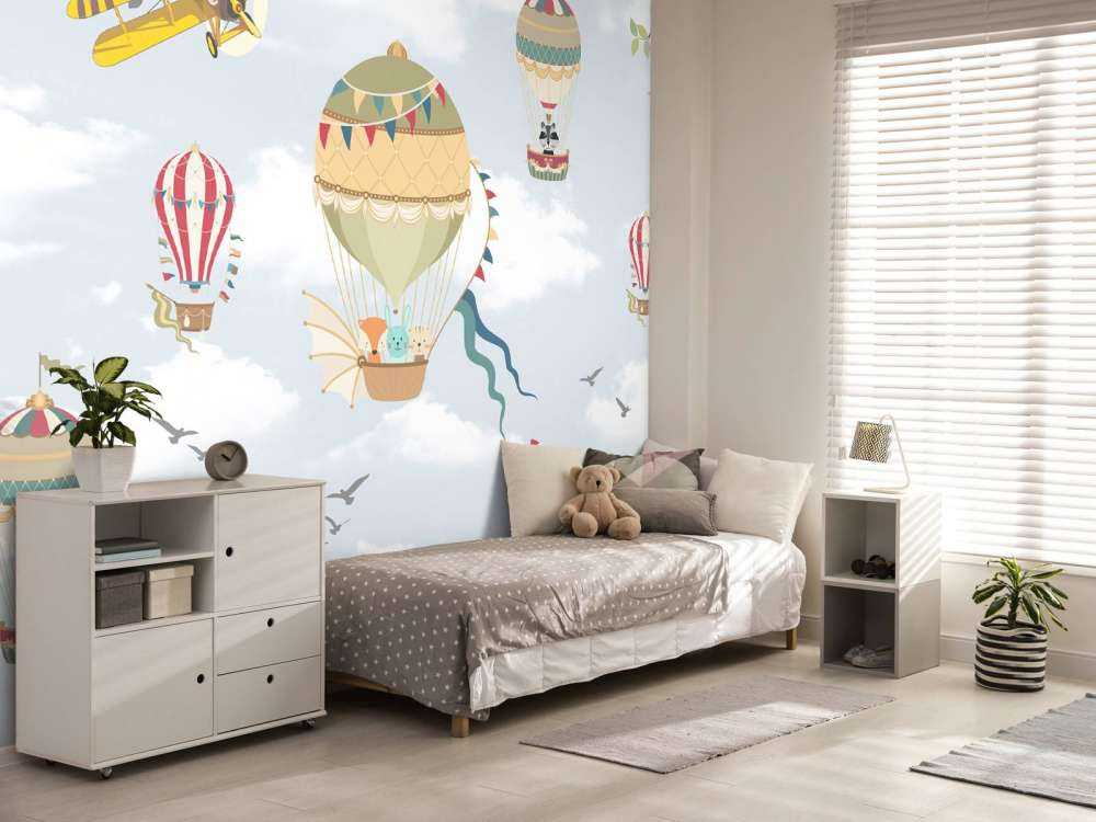 Animals in hot air balloons