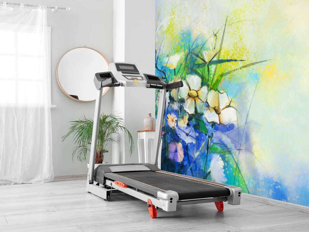 Bloemen schilderij met een wazige achtergrond