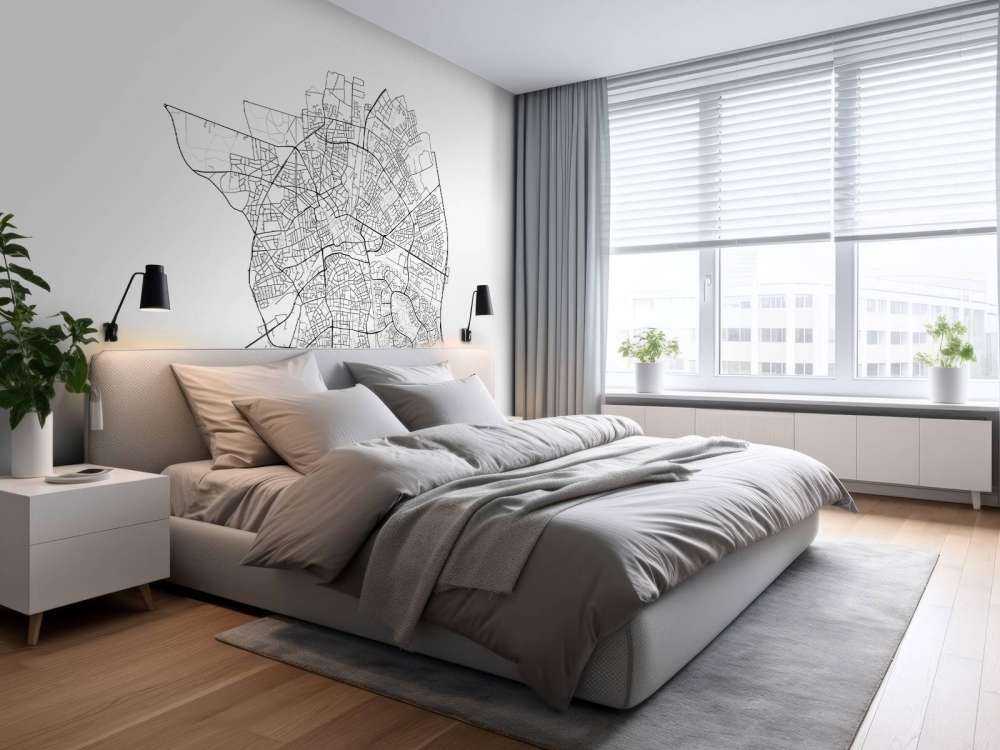 Map of Apeldoorn, white