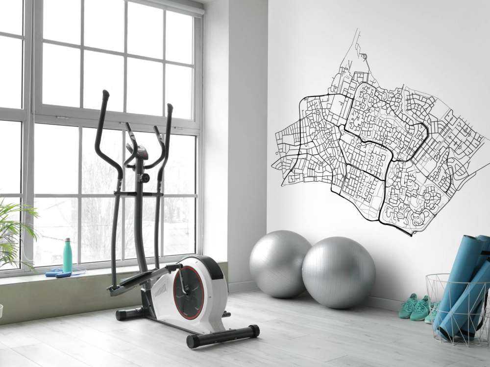 Plattegrond van Huizen, wit 