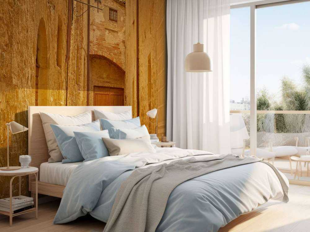 Italian street with lantern