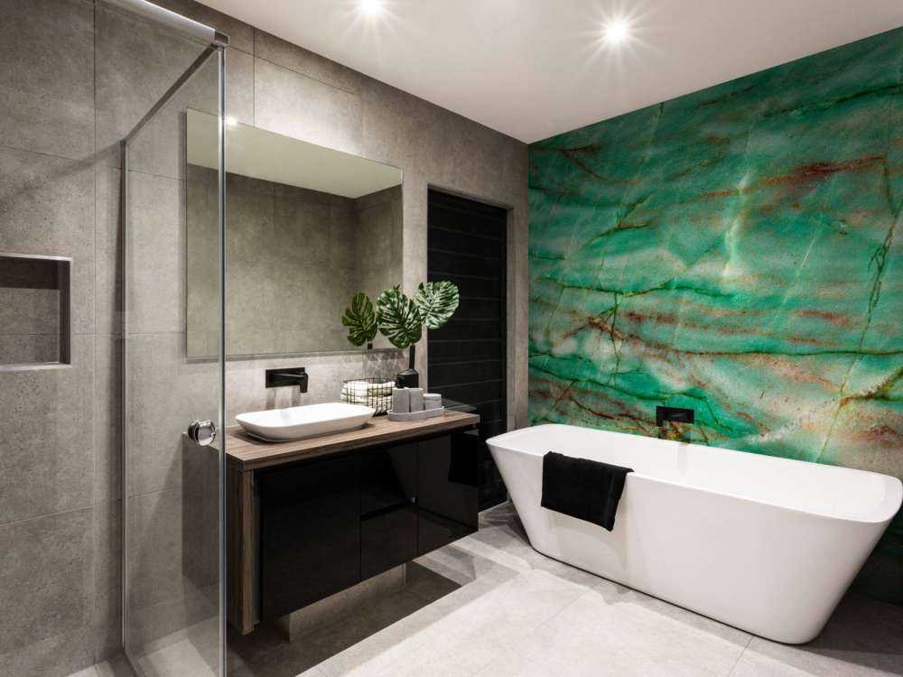 Green striped marble