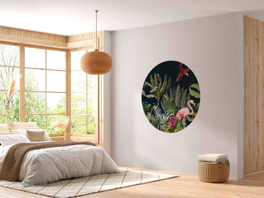 Colored jungle animals