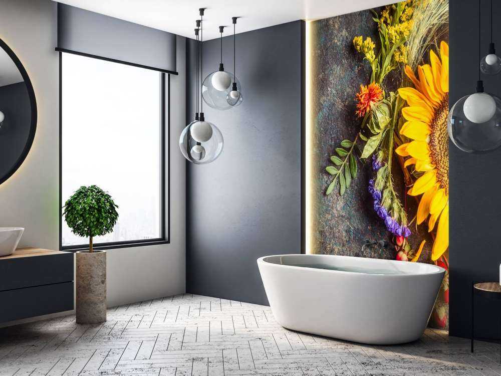 Floral autumn statue