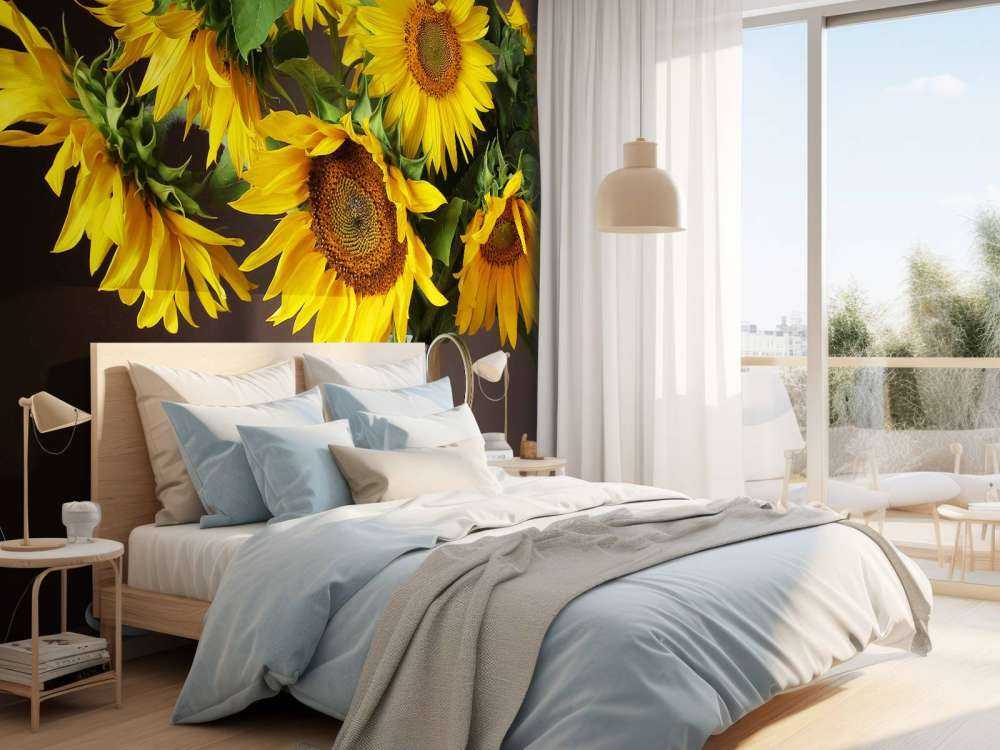 Sunflowers and berries