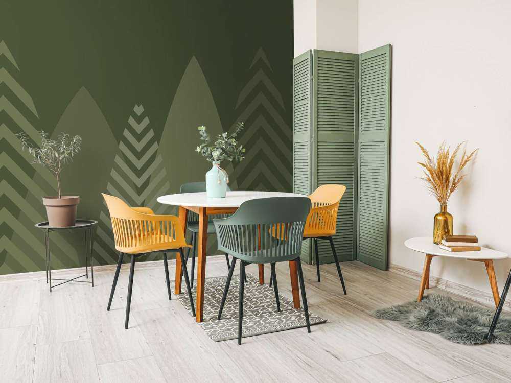 High mountains, green