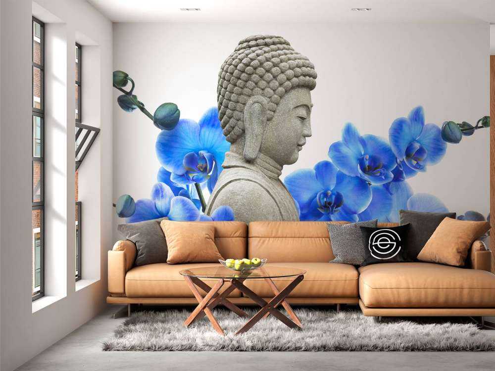 Buddha and orchid