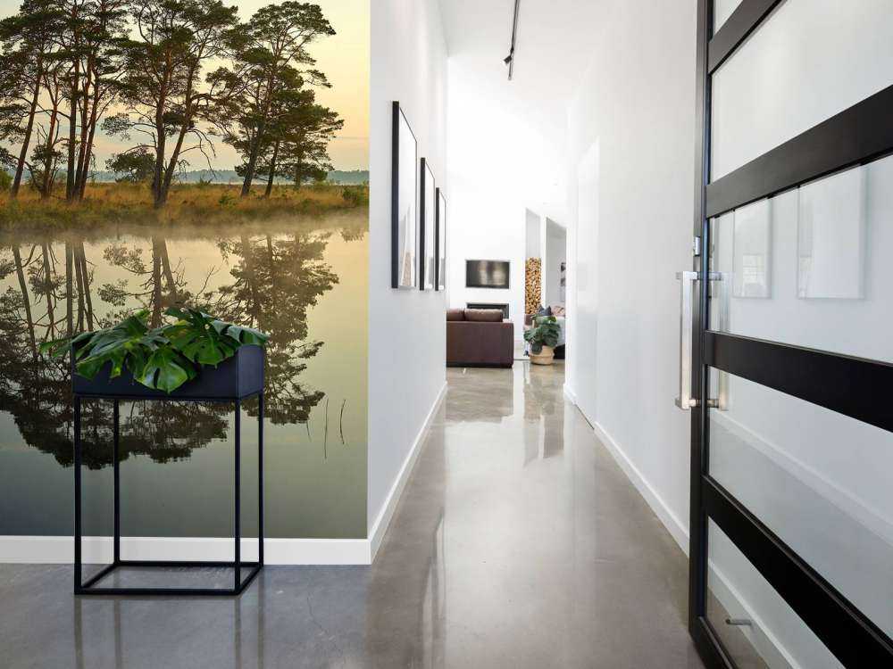 Reflection in woodland veins