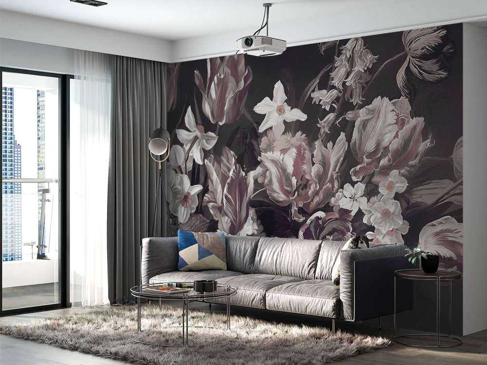 Bouquet with pink peonies