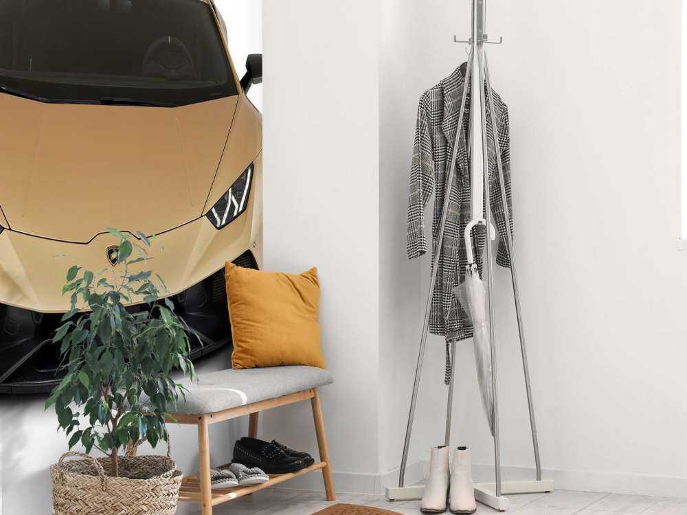 Lamborghini Huracán - Front from above, white