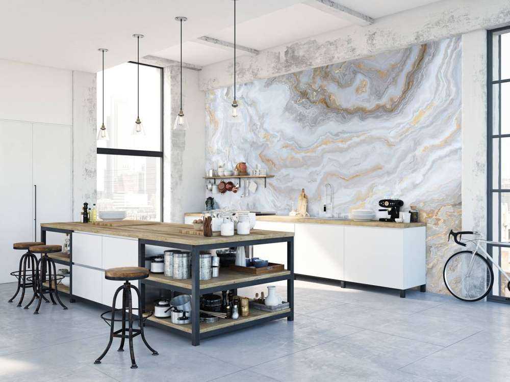 Wavy marble
