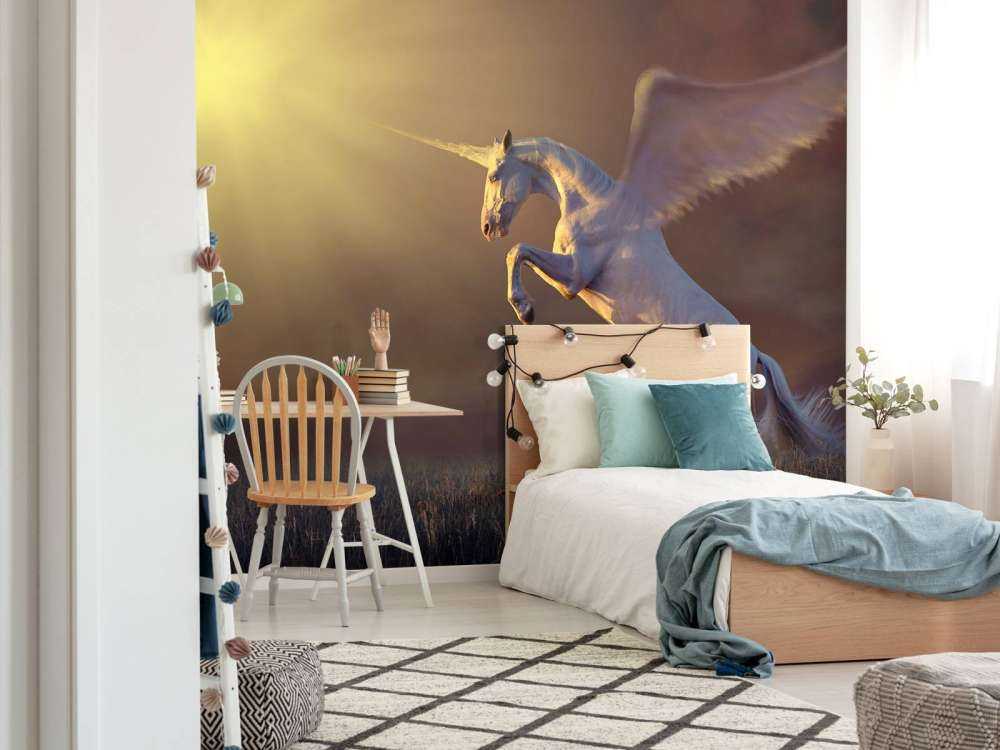 Unicorn with wings