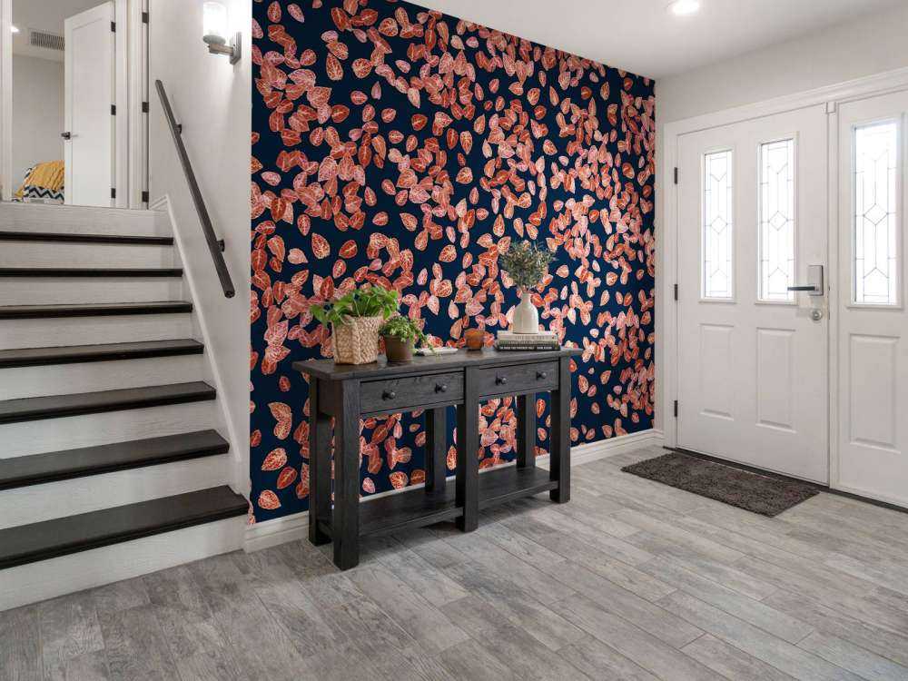 Small leaves rust on mightnight blue