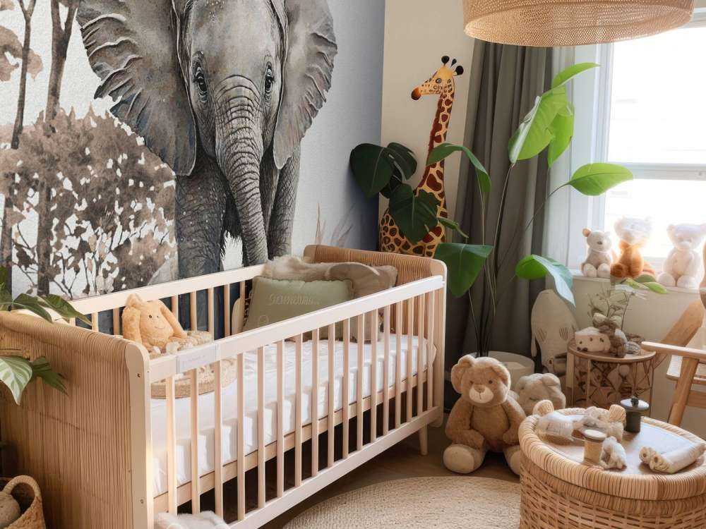 Elephant in the jungle taupe