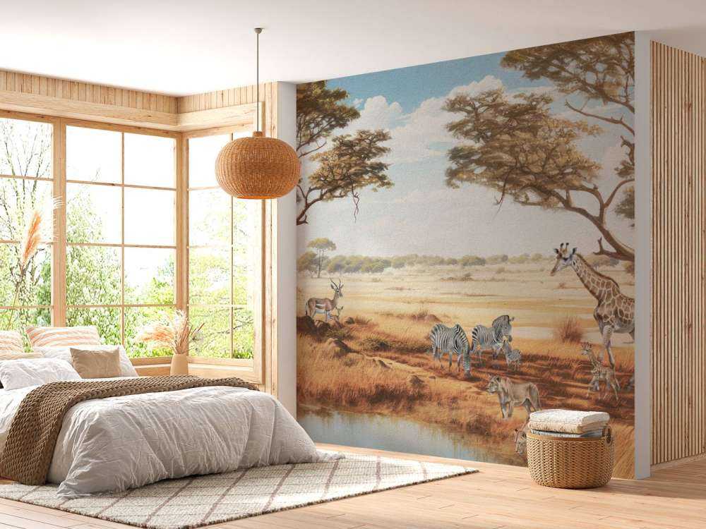 Safari landscape in color