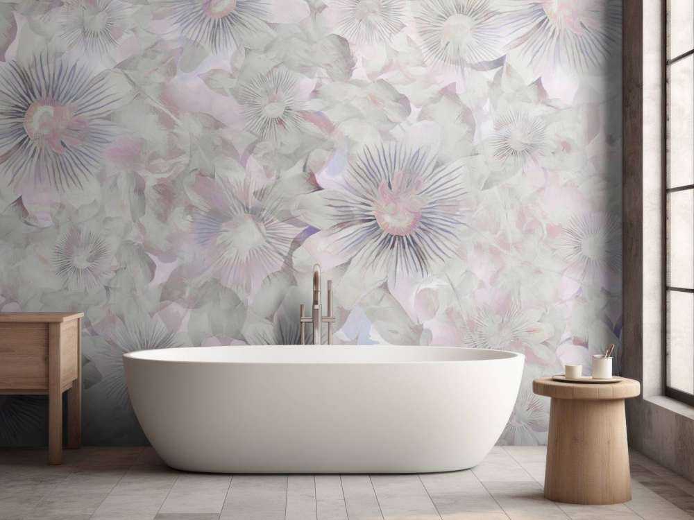 Botanical Watercolor Elegance Lilac Dawn