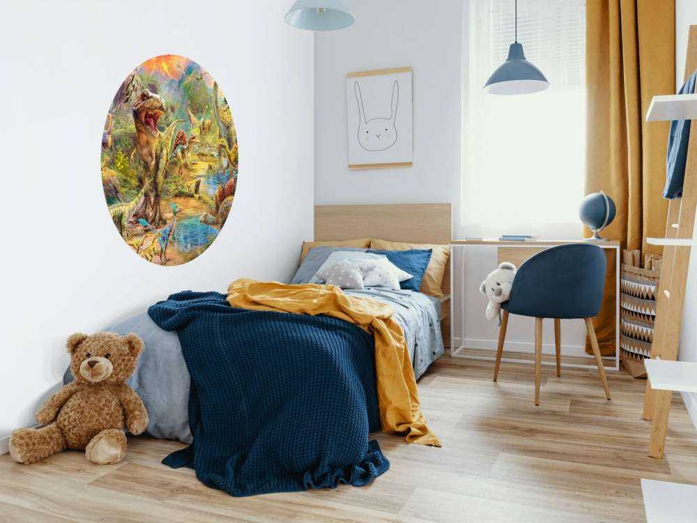 Landscape of dinosaurs