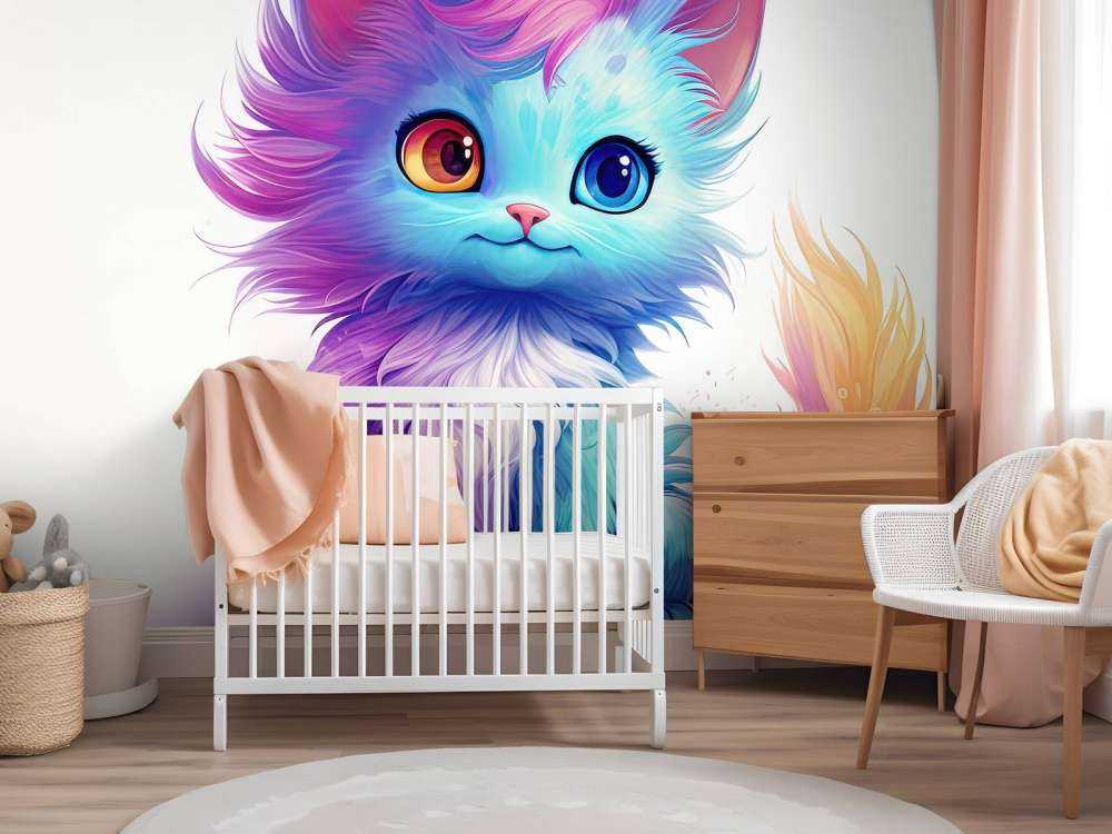 Rainbow baby cat
