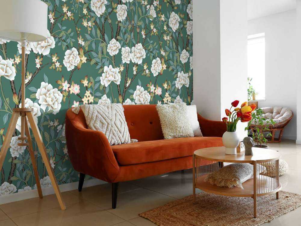 Peonies&#x20;on&#x20;green&#x20;background