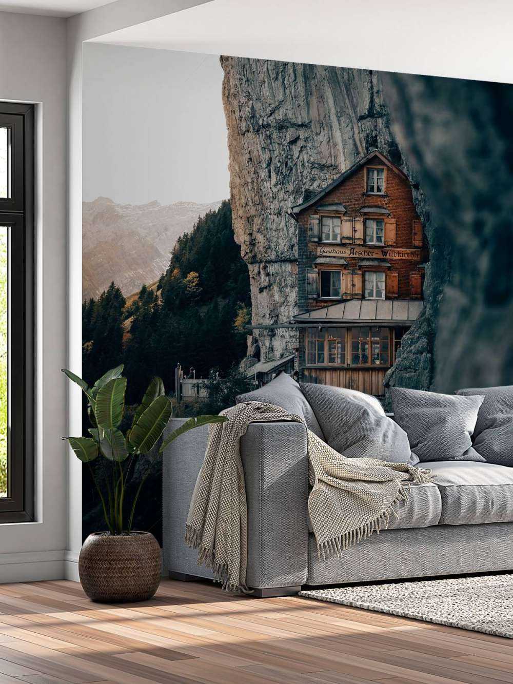 Mountain hut in the Alps