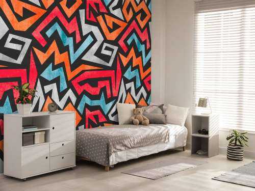 Colourful graphic print