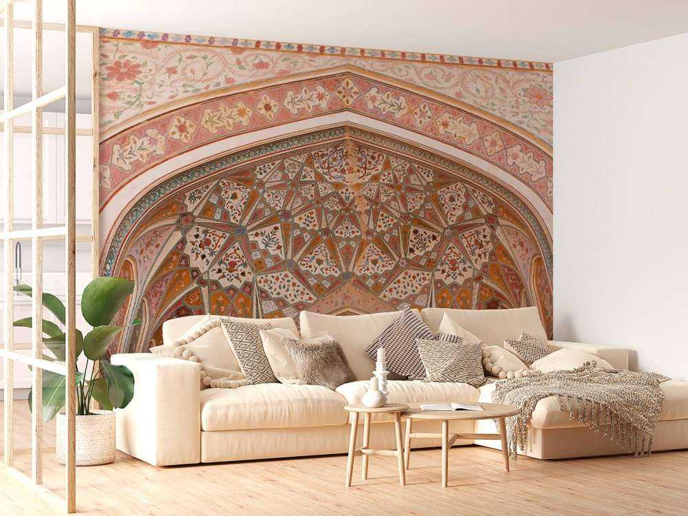 Richly painted Indian arch