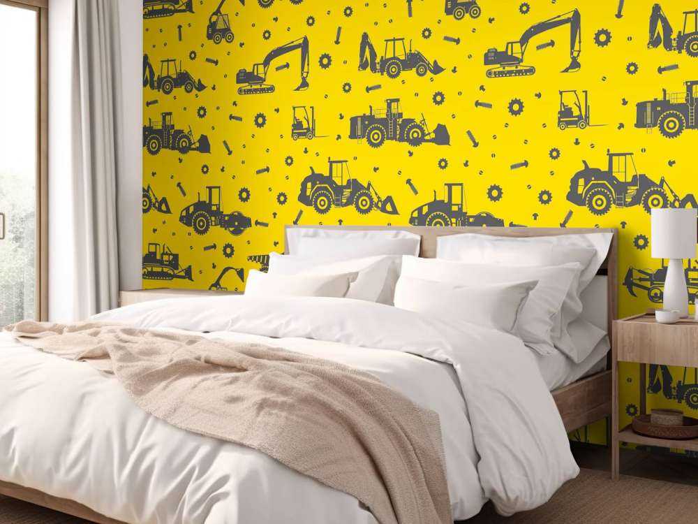 Construction traffic yellow