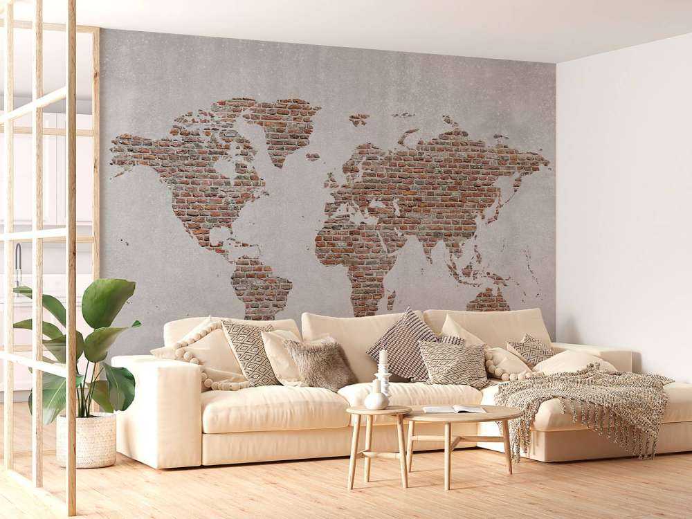 World map stones