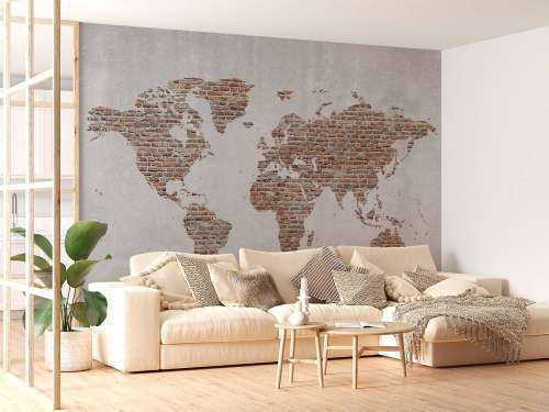 World map stones