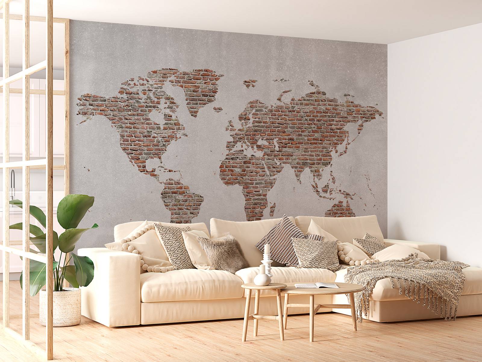 World map stones