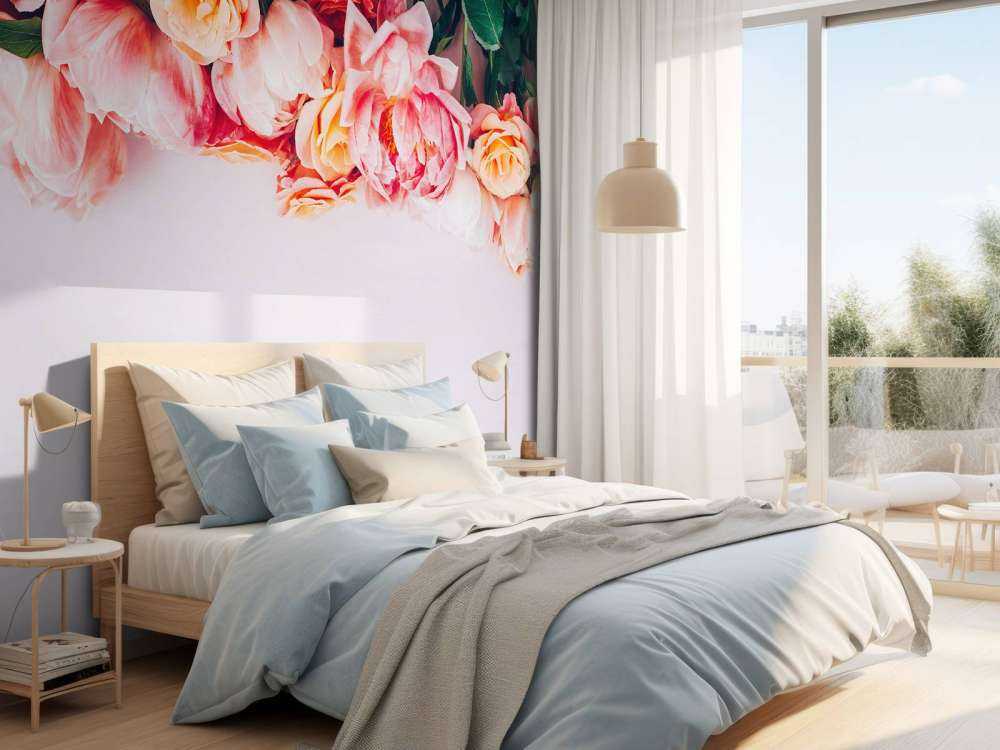 Roses in different shades of pink